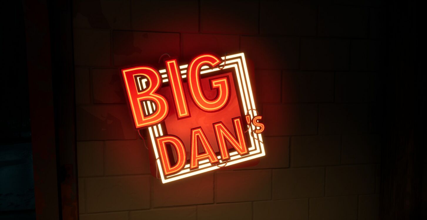 Neon Big Dan's Sign - Pacific Drive Wiki